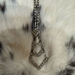 Rhinestone Dainty Drop Necklacee